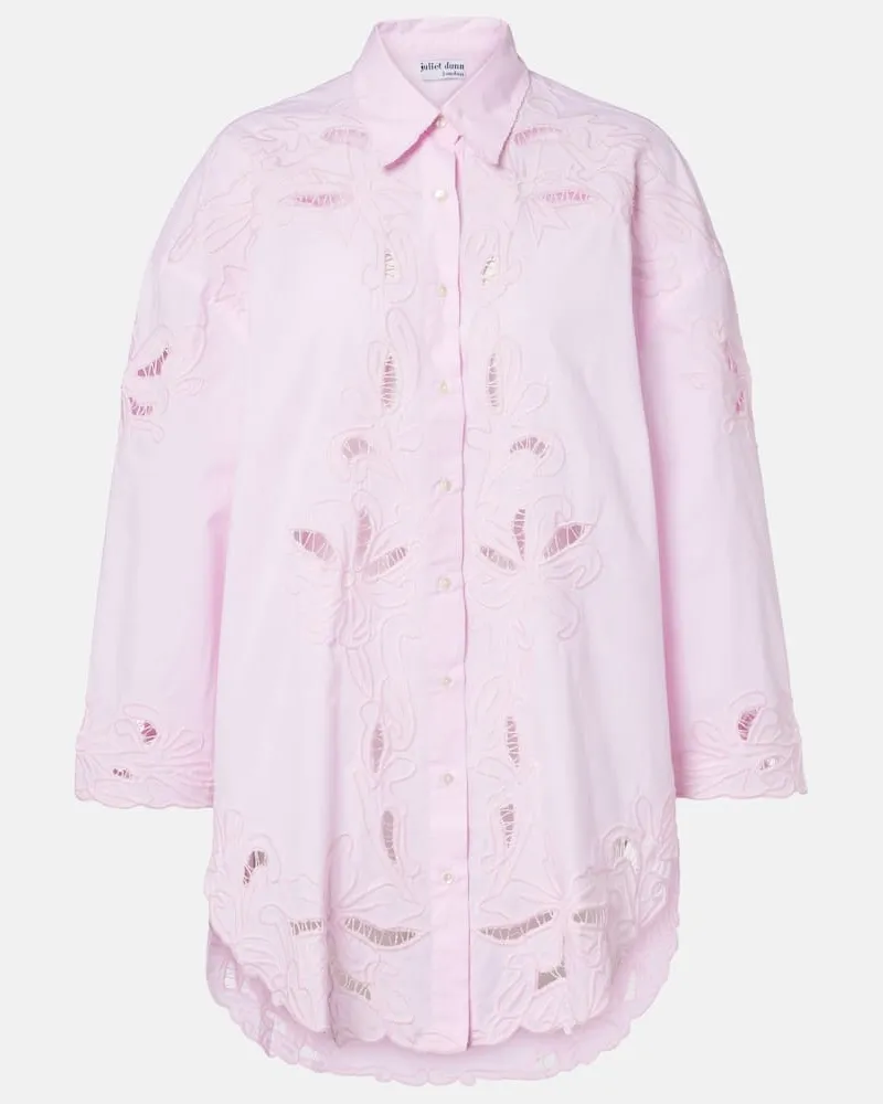 Juliet Dunn Oversize-Top aus Baumwolle Pink