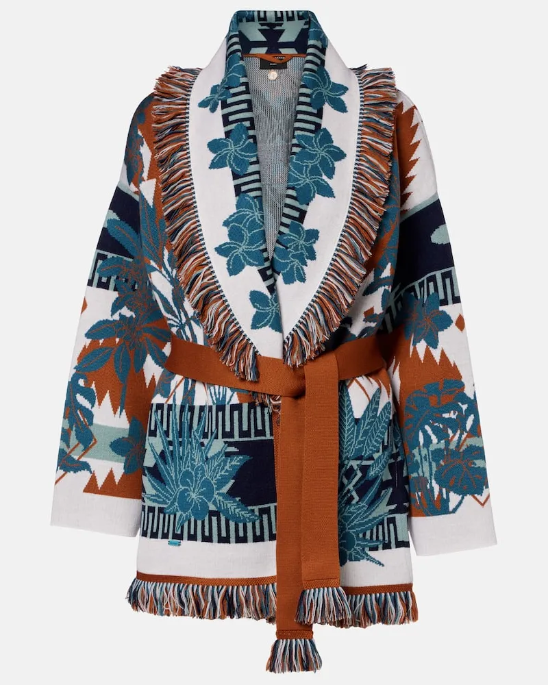 Alanui Cardigan Island Soul aus Jacquard Multicolor