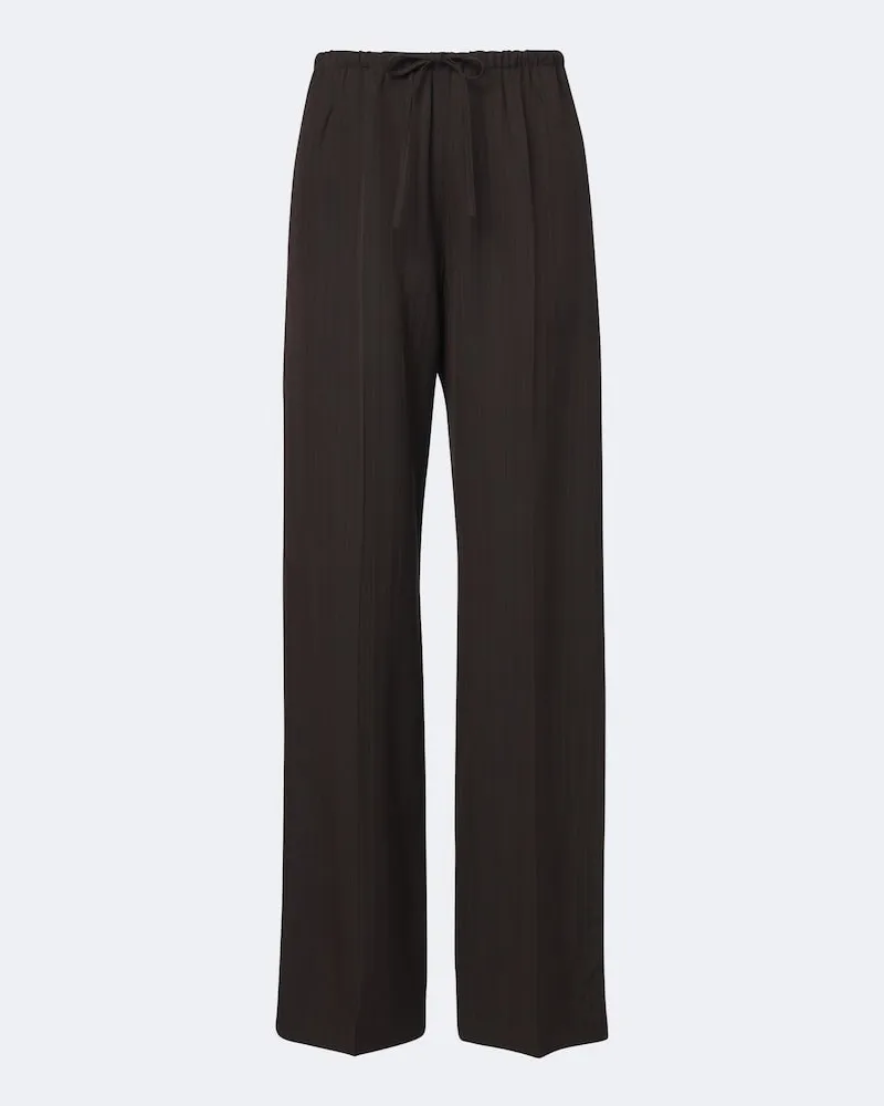 Dries van Noten Weite Hose Braun