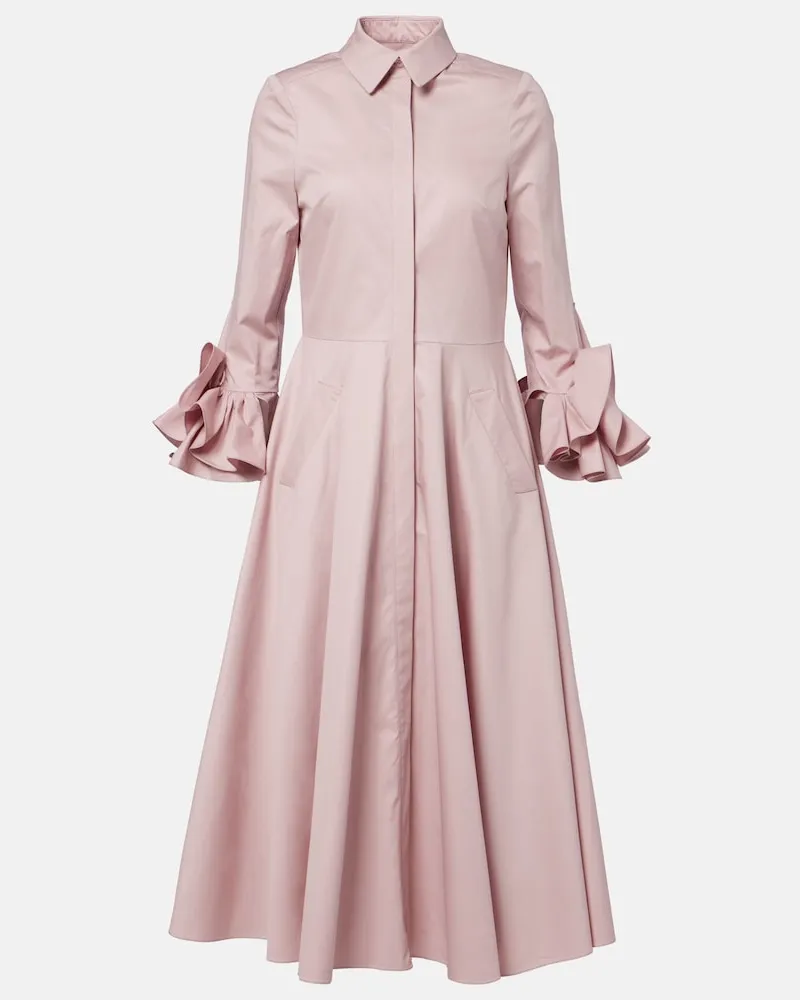 Safiyaa Hemdblusenkleid Belisse aus Baumwollpopeline Rosa