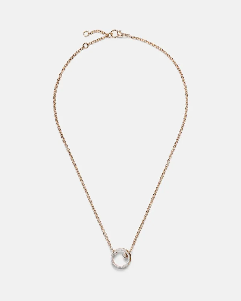 Pomellato Halskette Pomellato Together aus 18kt Roségold mit Diamanten Pink