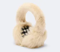 Ohrenwärmer Burberry Check aus Shearling