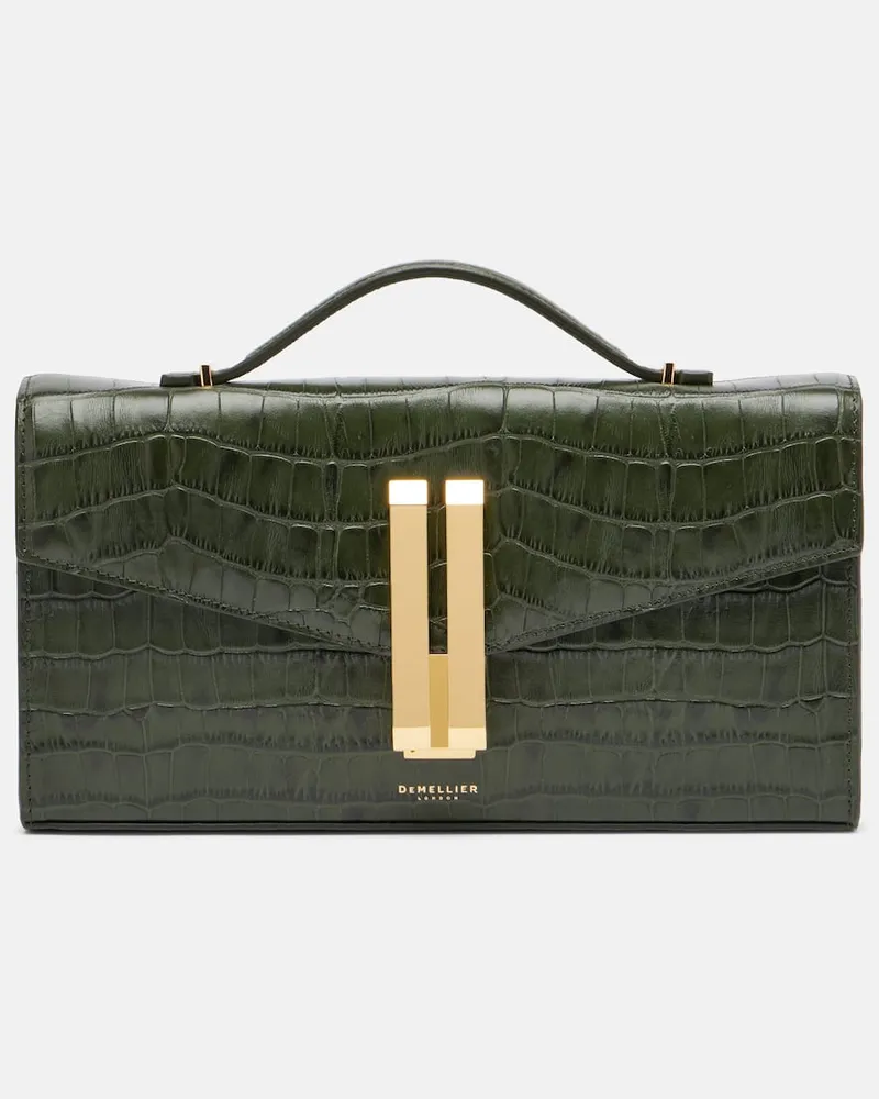 DeMELLIER Clutch Vancouver aus Leder Grün