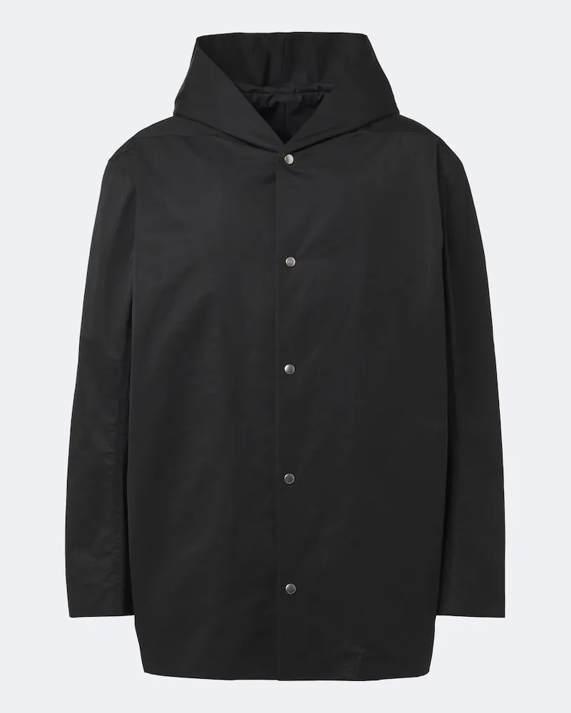 Rick Owens Mantel Mac Schwarz