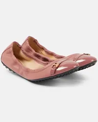 TOD'S Ballerinas Dee aus Leder Lila