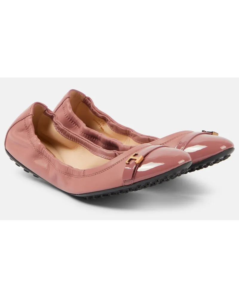 TOD'S Ballerinas Dee aus Leder Lila