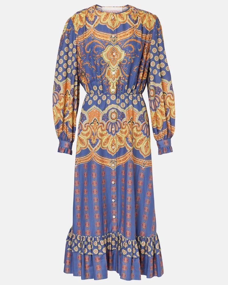 Valentino Garavani Hemdblusenkleid Voyage Imaginaire Multicolor