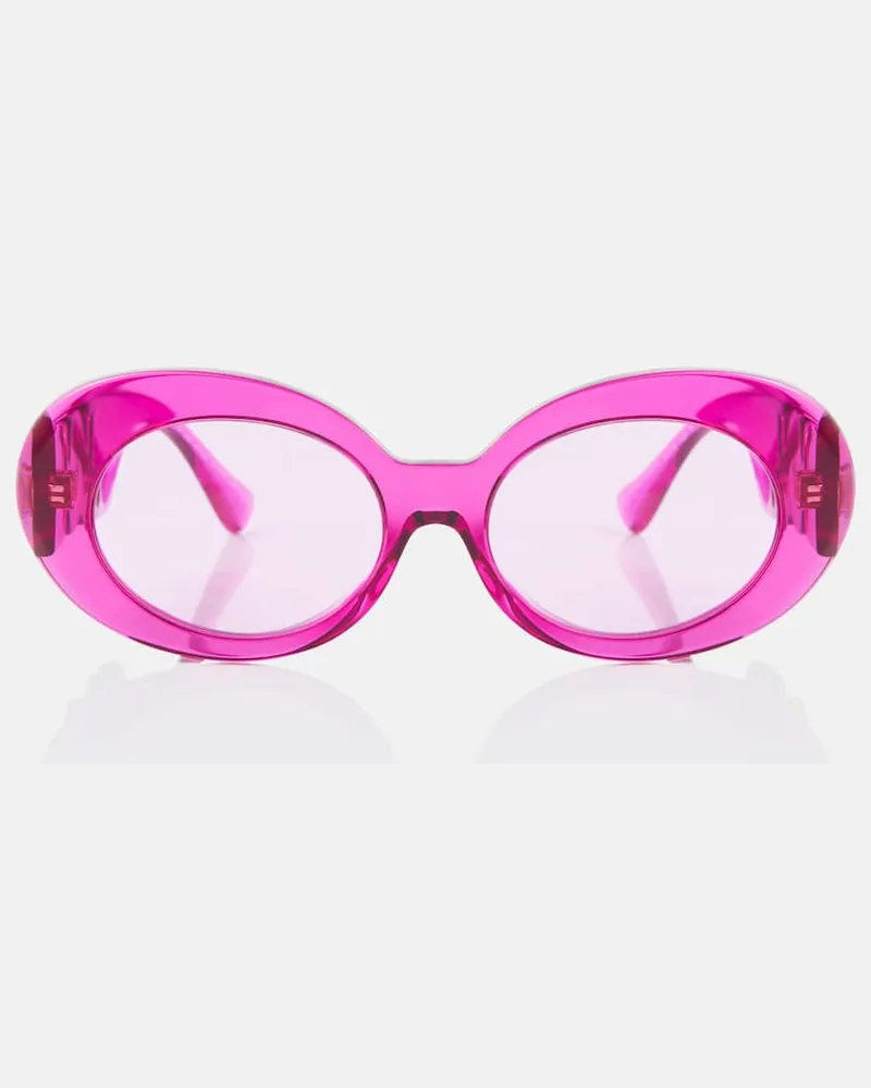 Versace Ovale Sonnenbrille Rosa