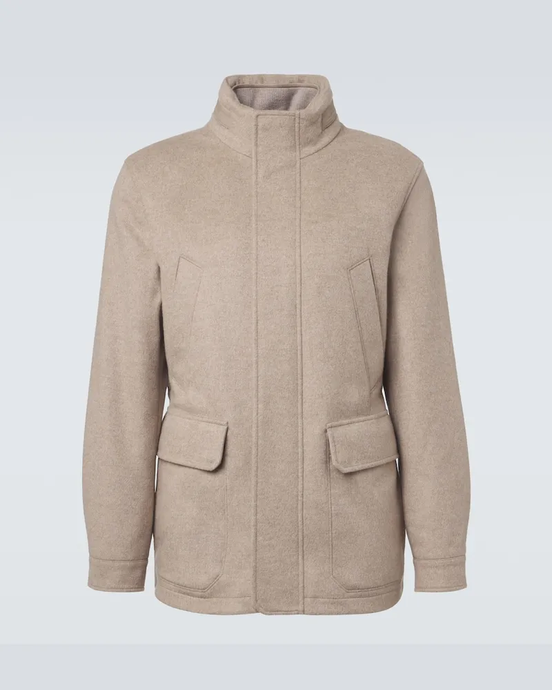 Ermenegildo Zegna Jacke aus Kaschmir Braun