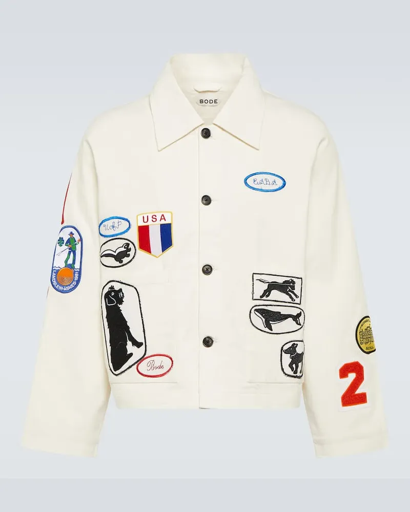 BODE Jacke Cambridge aus Baumwoll-Canvas Weiß