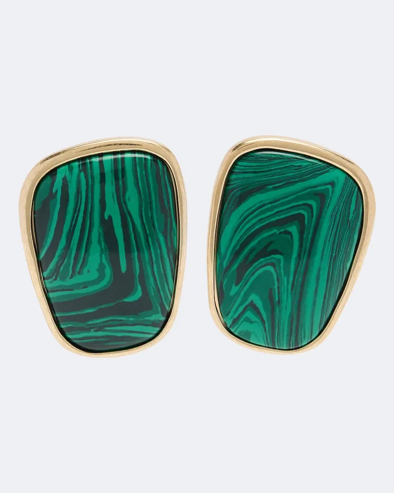 Acne Studios Clip-Ohrringe Grün
