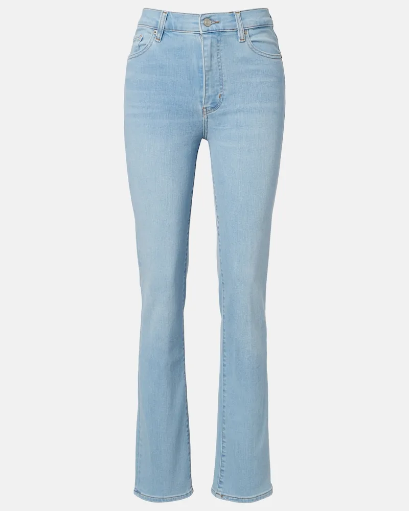 Frame Denim Straight Jeans Le Sleek Long Blau
