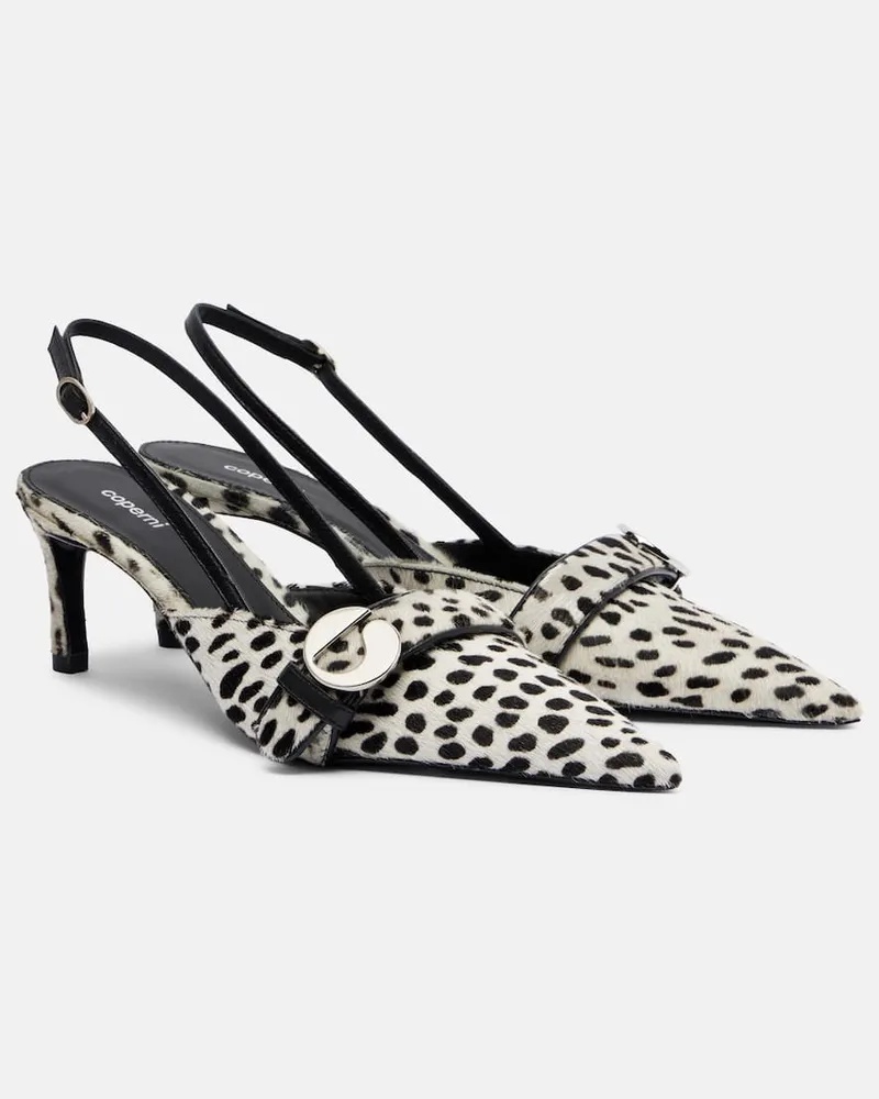 COPERNI Slingback-Pumps Belt 65 aus Kalbshaar Weiß