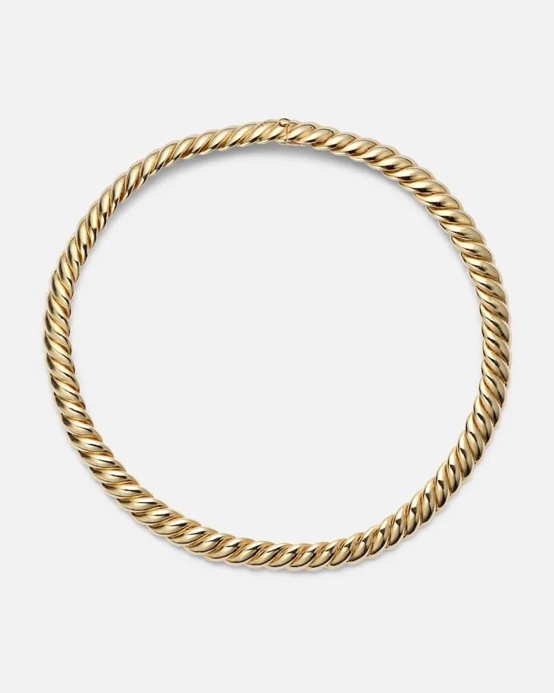 David Yurman Choker Sculpted Cable aus 18kt Gelbgold Gold