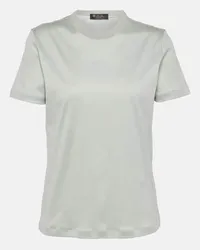 Loro Piana T-Shirt My-T aus Baumwolle Blau