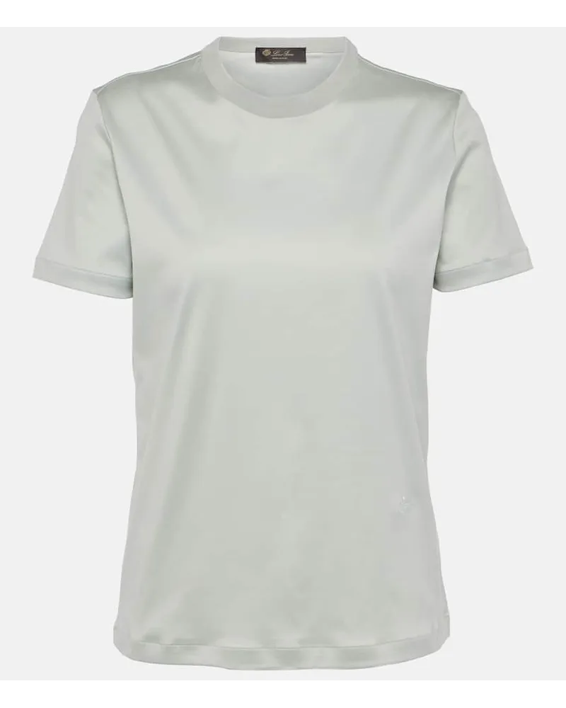 Loro Piana T-Shirt My-T aus Baumwolle Blau