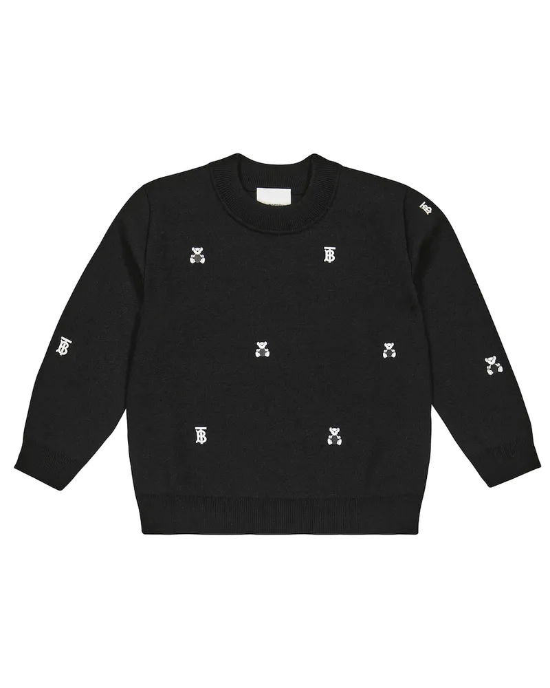 Burberry Pullover aus einem Wollgemisch Schwarz