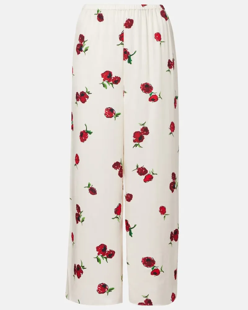 KHAITE Weite Hose Mindy aus Twill Multicolor