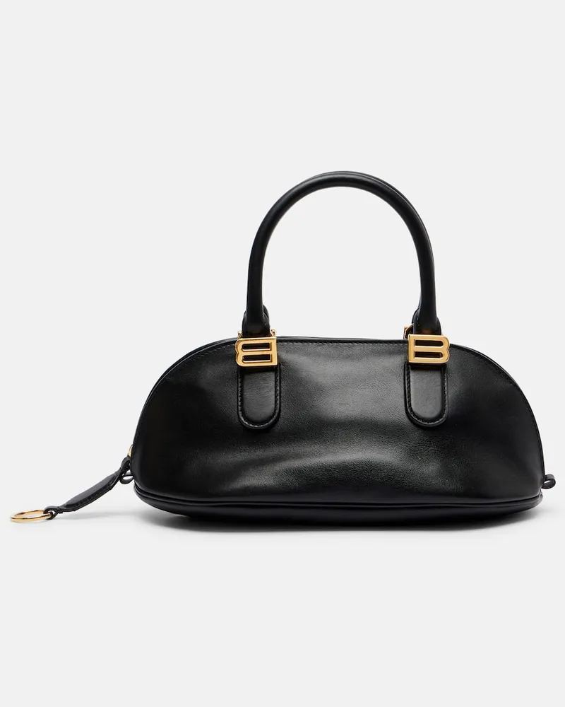 Balenciaga Henkeltasche Bolero Mini aus Leder Schwarz