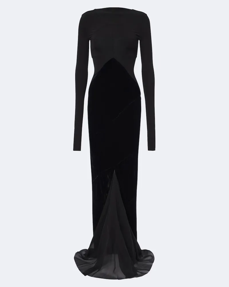 Rick Owens Robe Combo mit Tüll Schwarz