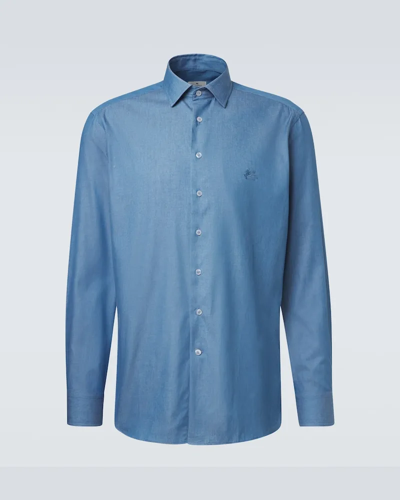 Etro Jeanshemd Blau