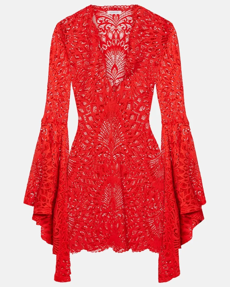 Alexandra Miro Minikleid Kara aus Spitze Rot