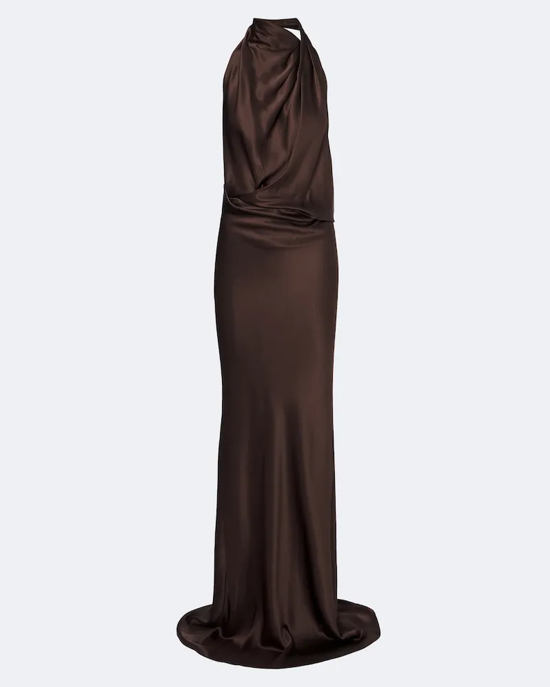 The Sei Robe aus Seiden-Charmeus Braun