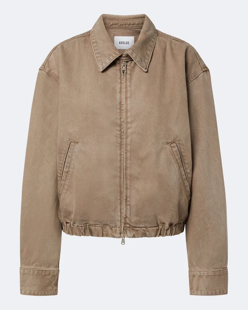 AGOLDE Jeansjacke Nile Beige