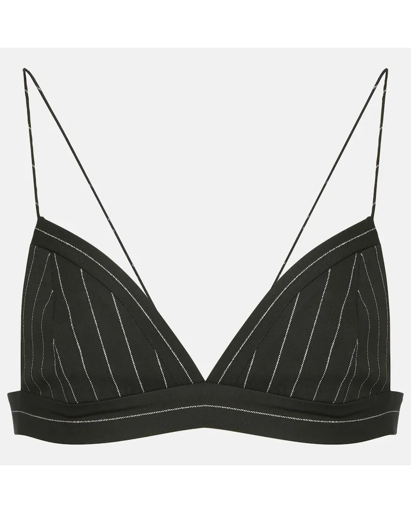 Alex Perry Bralette aus Lurex Schwarz