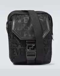 Versace Messenger Bag  Allover Schwarz