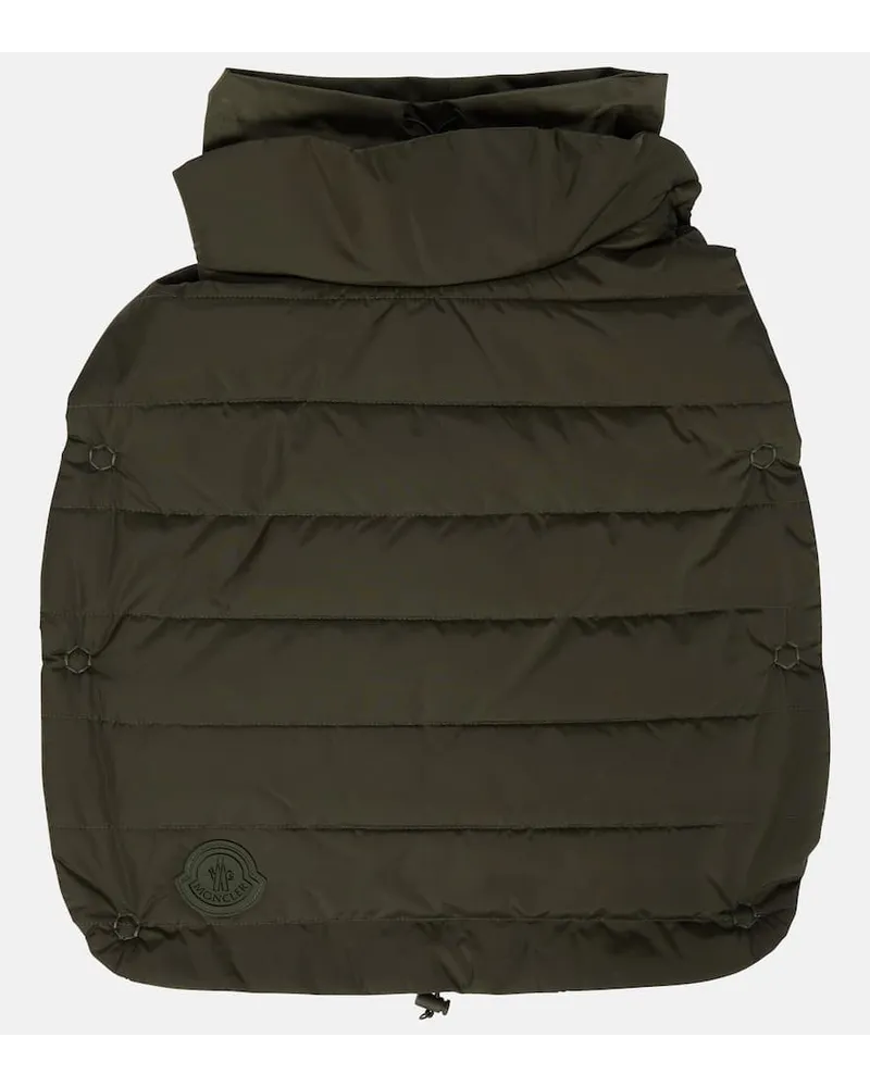 Moncler Poldo Dog Couture Mantel fuer Hunde Gruen