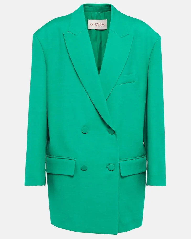 Valentino Garavani Blazer aus Crepe Couture Grün