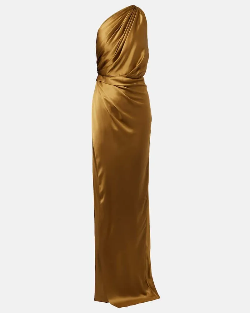 The Sei Robe aus Seidensatin Gold