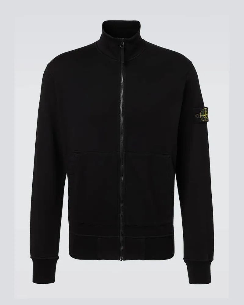 Stone Island Pullover Compass aus Baumwolle Schwarz