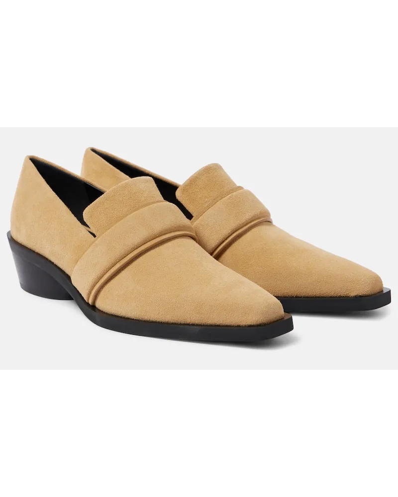 Proenza Schouler Slip-Ons Bronco aus Veloursleder Beige