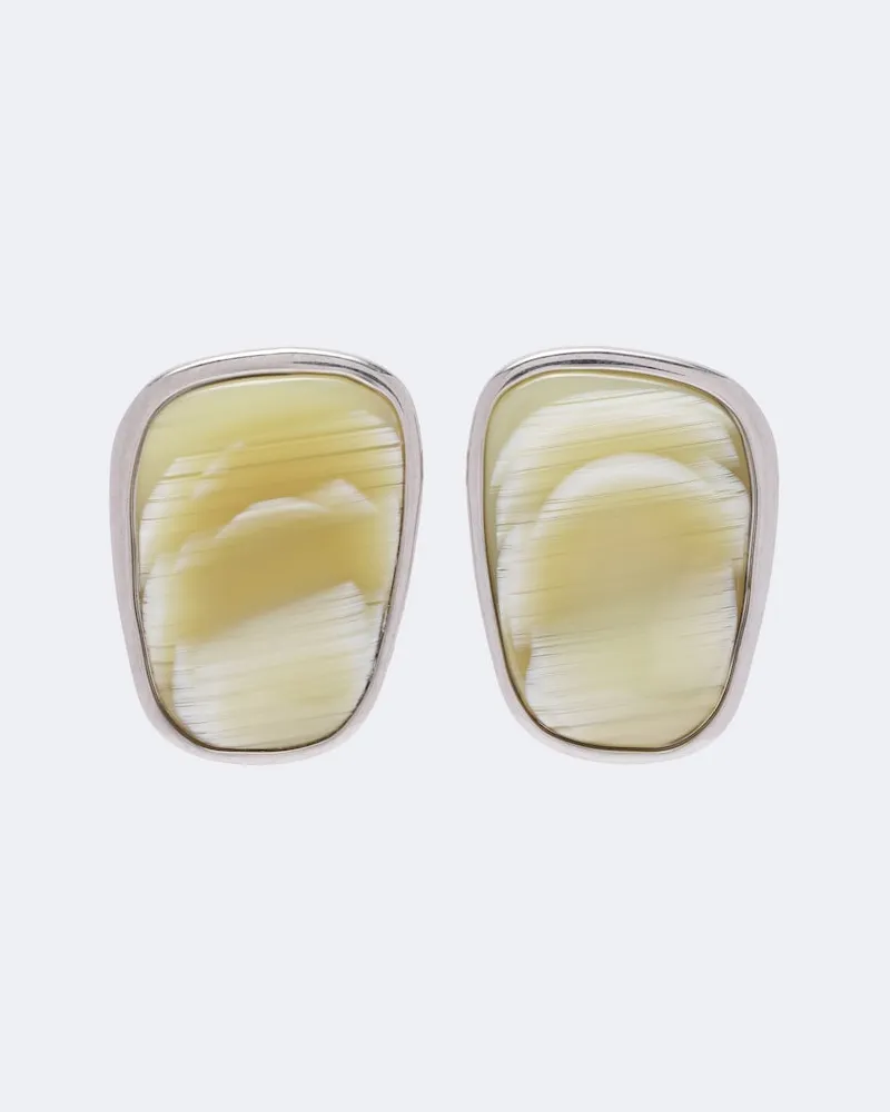 Acne Studios Verzierte Ohrringe Silber