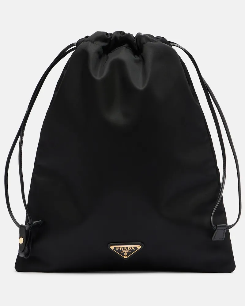 Prada Etui Prada Wish aus Re-Nylon Schwarz