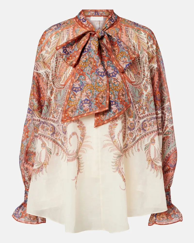 Zimmermann Schluppenbluse Rhiannon Multicolor