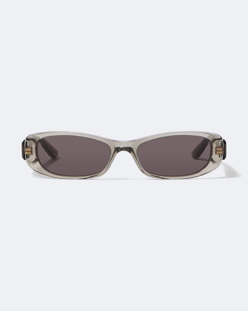 Balenciaga Ovale Sonnenbrille Grün