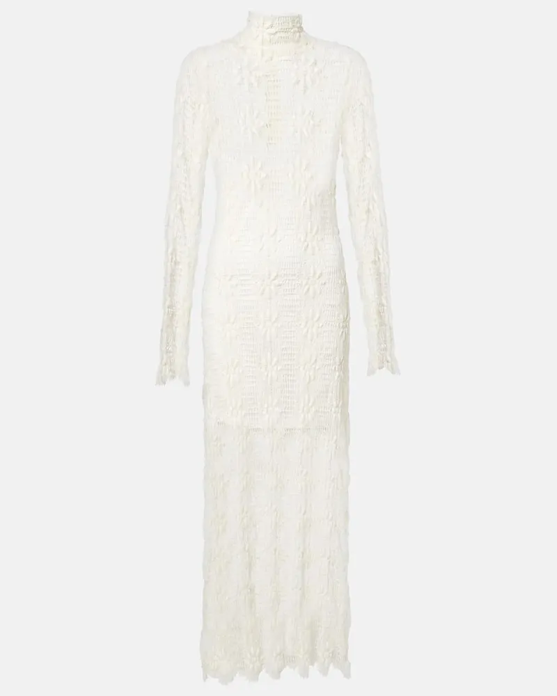 Ulla Johnson Maxikleid Talia aus Spitze Weiß