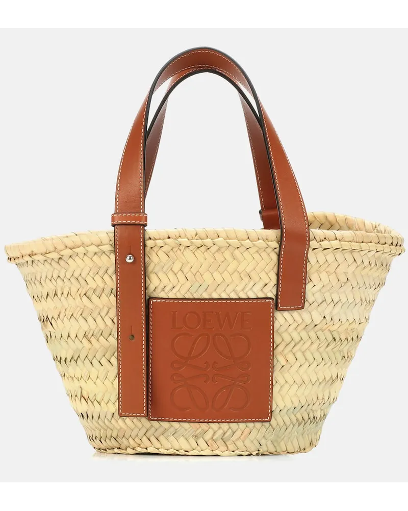 Loewe Tote Bag Anagram Small mit Leder Nude