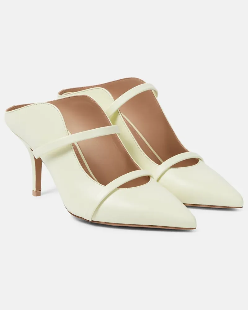 Malone Souliers Mules Maureen aus Leder Gelb