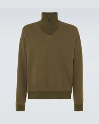 Loro Piana Pullover aus Baumwolle und Kaschmir Gruen