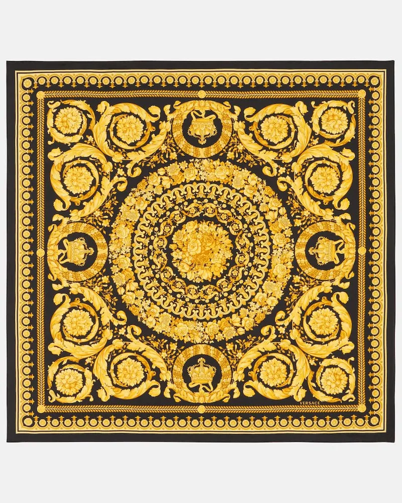 Versace Tuch Barocco aus Seide Multicolor