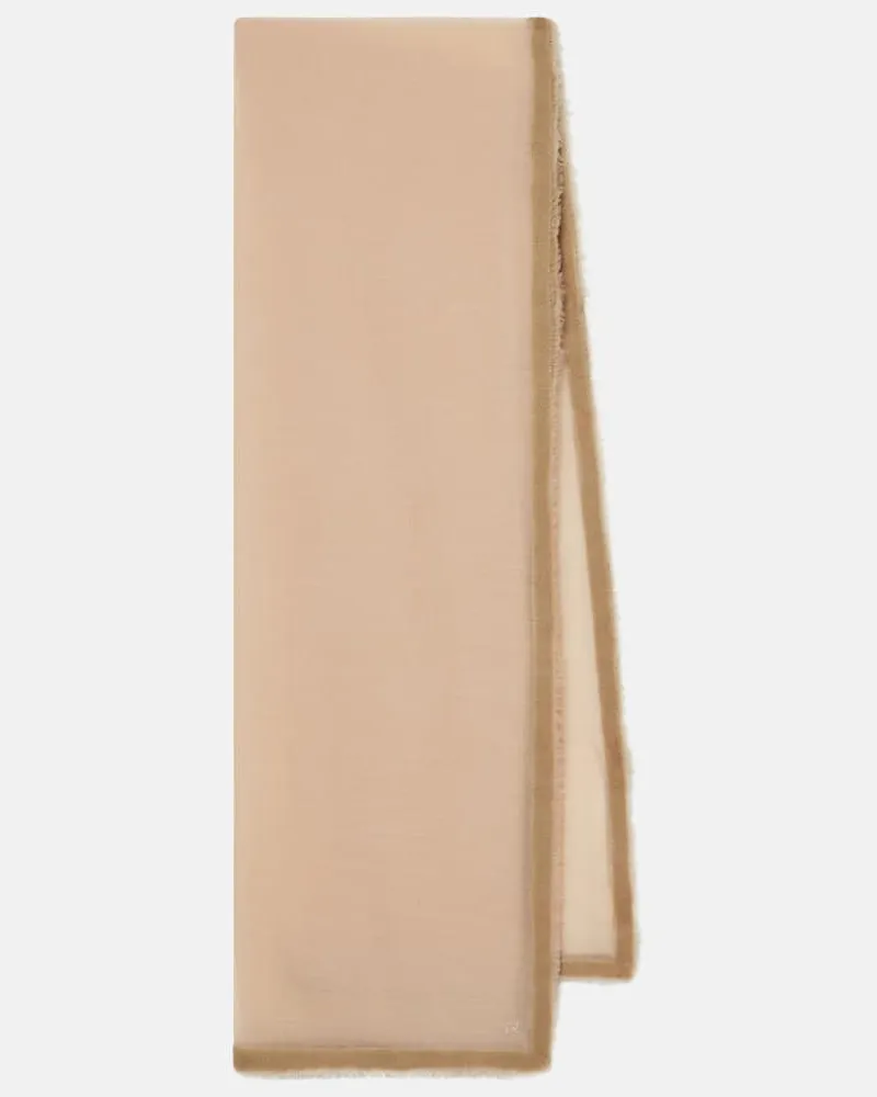 The Row Schal aus Kaschmir und Wolle Beige
