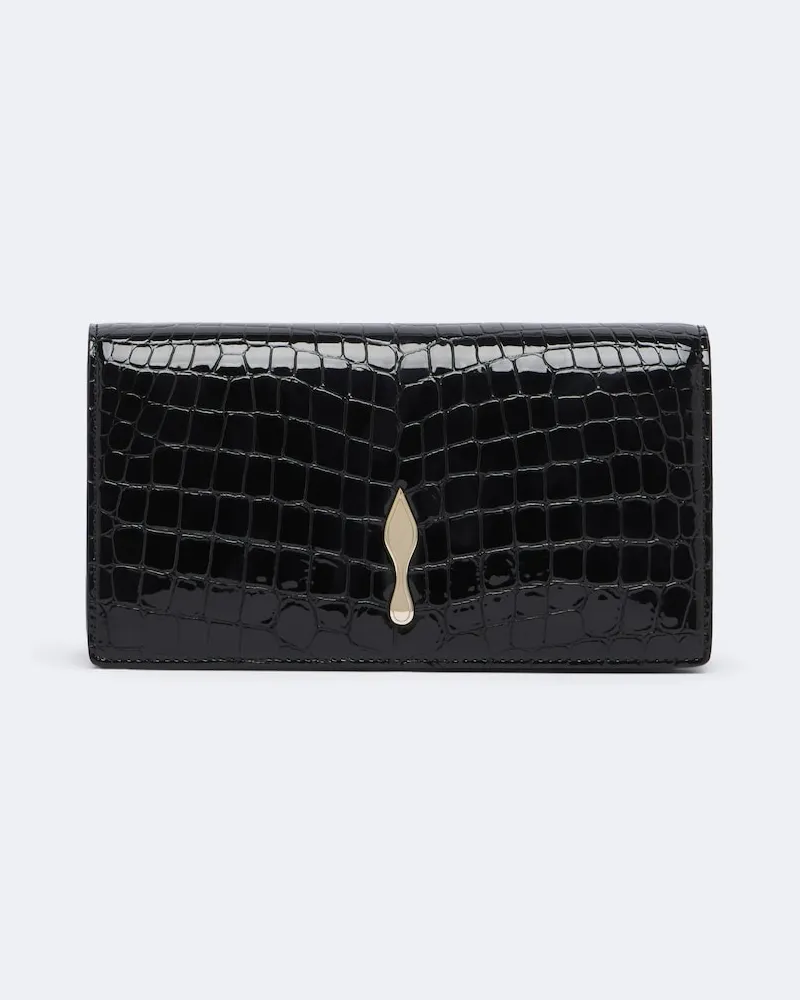 Christian Louboutin Clutch Bettina aus Lackleder Schwarz