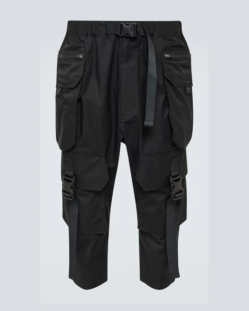 Junya Watanabe Cargohose aus Gabardine Schwarz