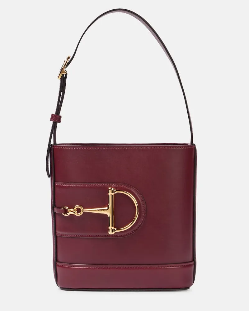Gucci Bucket Bag Gucci 73 Small aus Leder Rot