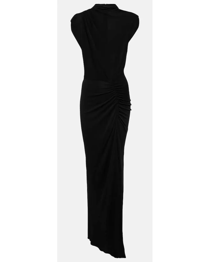 Diane von Furstenberg Maxikleid Apollo aus Jersey Schwarz