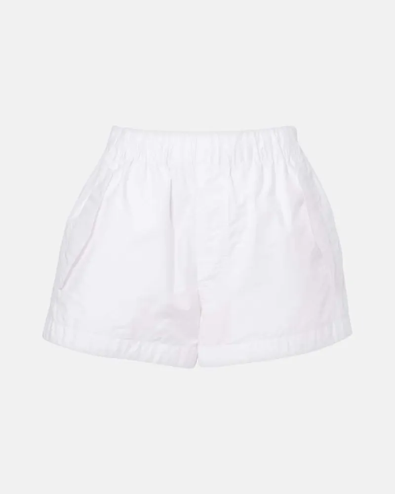 WARDROBE.NYC Shorts aus einem Baumwollgemisch Weiß